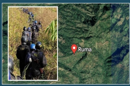  রুমায় অস্ত্রসহ কেএনএফের ৯ সদস্য গ্রেপ্তার