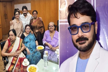 পর্দার মায়েদের কাছে পেয়ে বাঁধ ভাঙা উচ্ছ্বাস প্রসেনজিতের