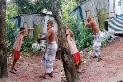 আখ চুরির অপবাদ দিয়ে শিশুকে বেঁধে গাছে ঝুলিয়ে নির্যাতন