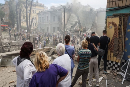 শিশু হাসপাতালসহ ইউক্রেনজুড়ে রাশিয়ার ব্যাপক হামলা, নিহত ৪১